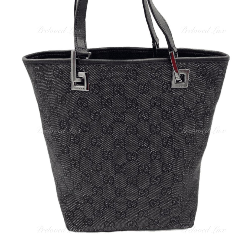 Authentic Gucci Monogram Bucket Shoulder Bag